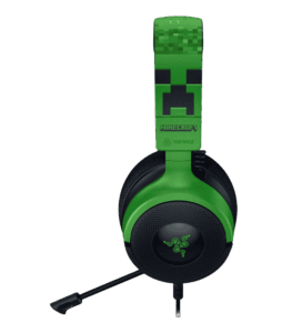 Razer Kraken V4 X Minecraft Edition Wired Gaming Headset 3 Razer Kraken V4 X Minecraft Edition headset with retractable microphone and virtual 7.1 surround sound