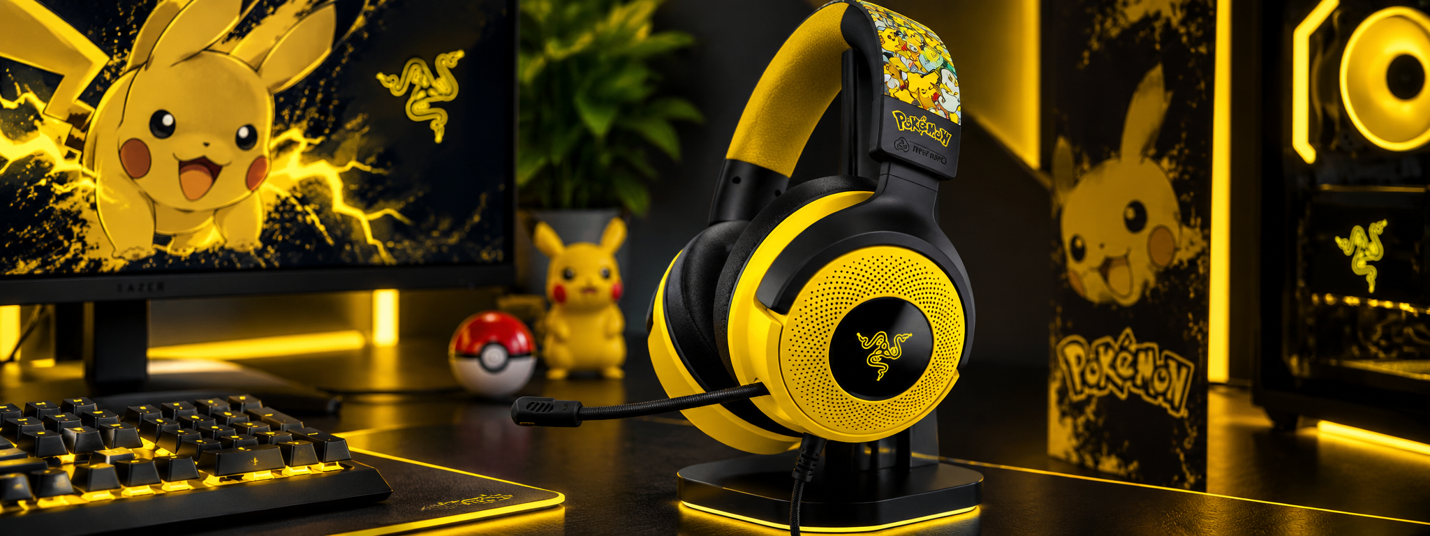 Razer Kraken V4 X Pokemon Edition Wired Gaming Headset