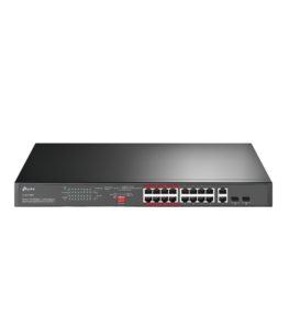 TP-Link 16-Port 10/100Mbps PoE+ Switch – 2 Gigabit Uplinks – 2 SFP – 250W PoE 1 TP-LINK