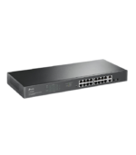 TP-Link TL-SG1218MP 18-Port Gigabit Rackmount PoE+ Switch – 16 PoE+ Ports – 250W PoE Budget – 2 SFP Combo Slots - Image 2