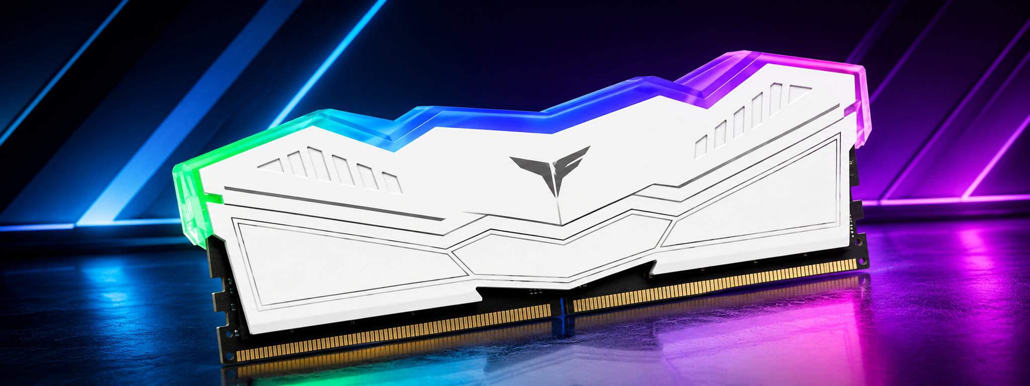 Team Group T Force DELTA RGB White 32GB 2x16GB 6400MHz DDR5 CL32 RAM Kit