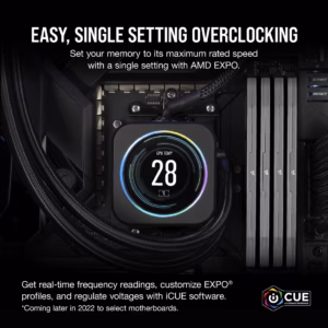 Corsair Vengeance Grey DDR5 low-profile aluminium heat spreader memory